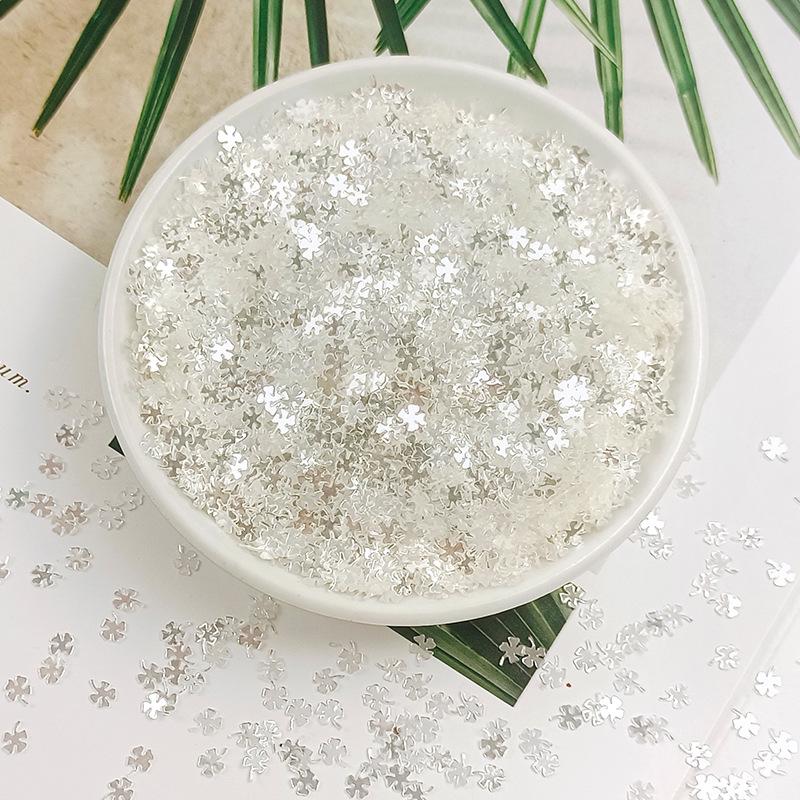 Irregular High-Flash Silver Crystal Sequin Jewelry DIY Accessories