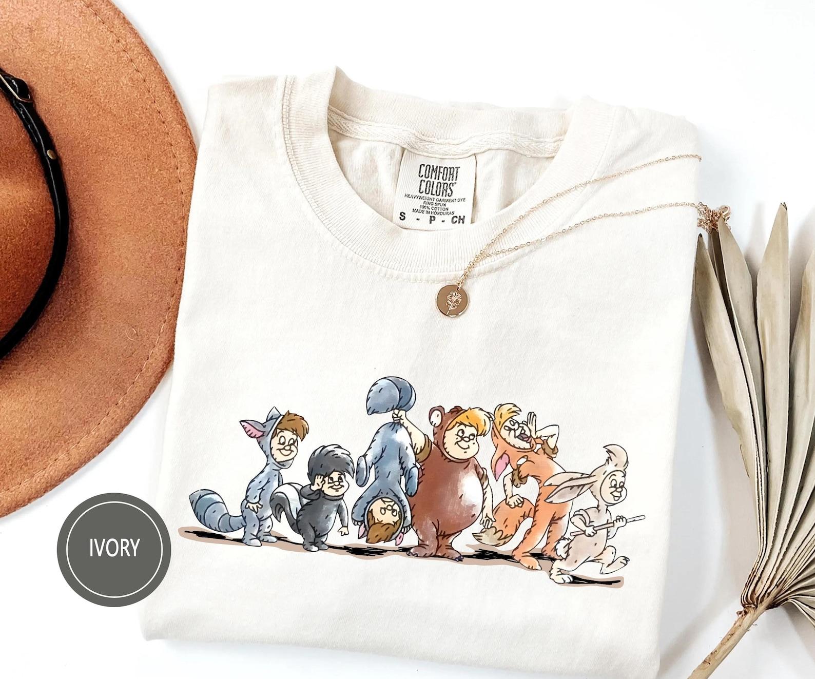Disney Peter Pan Funny The Lost Boys Group Shot Retro Shirt, WDW Magic Kingdom Unisex T-shirt Family Birthday Gift Adult Kid Unisex Tee 120