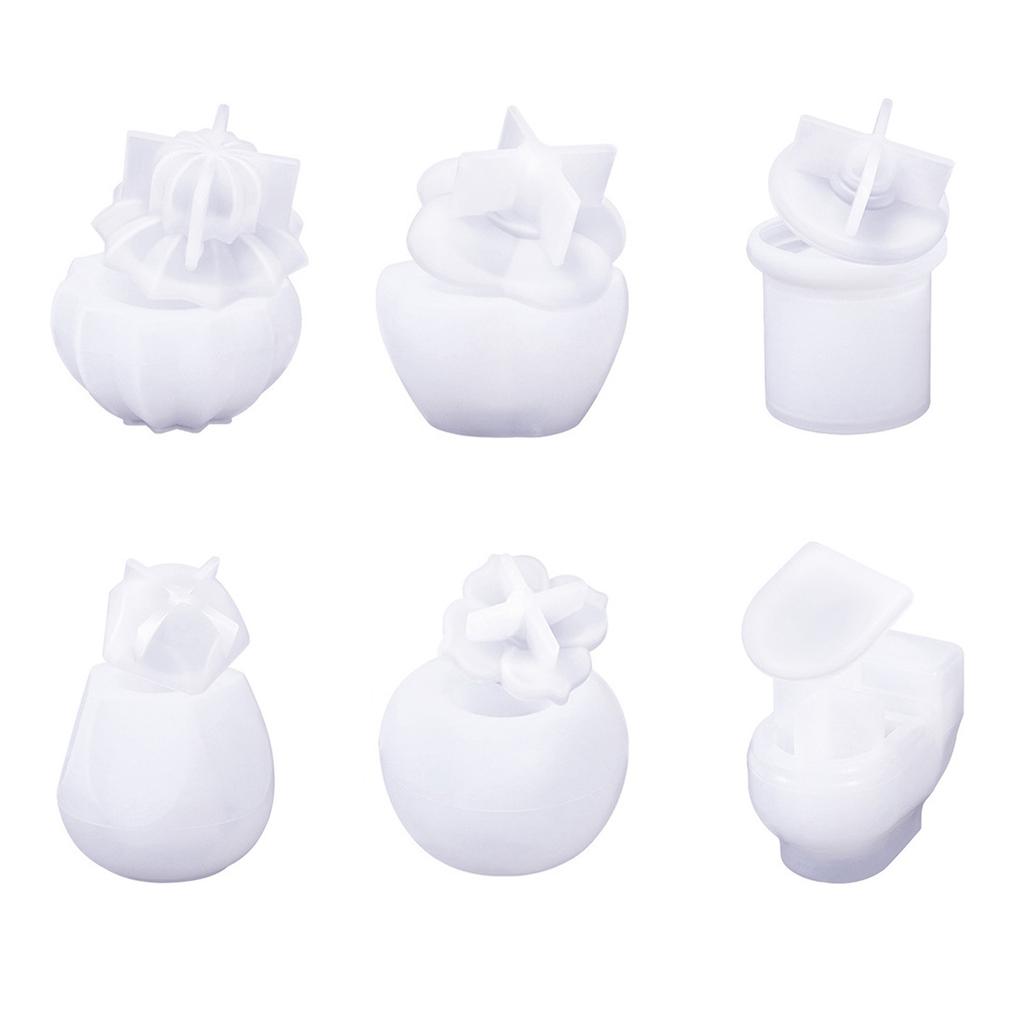 Storage Container Mould High Temperatures Resistant Silicone Mold for Jewelry Box Candle Cup with Lid Making Mold