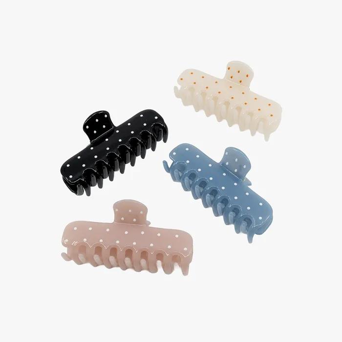 Nouvelle Polka Dot Hair Claw Clip