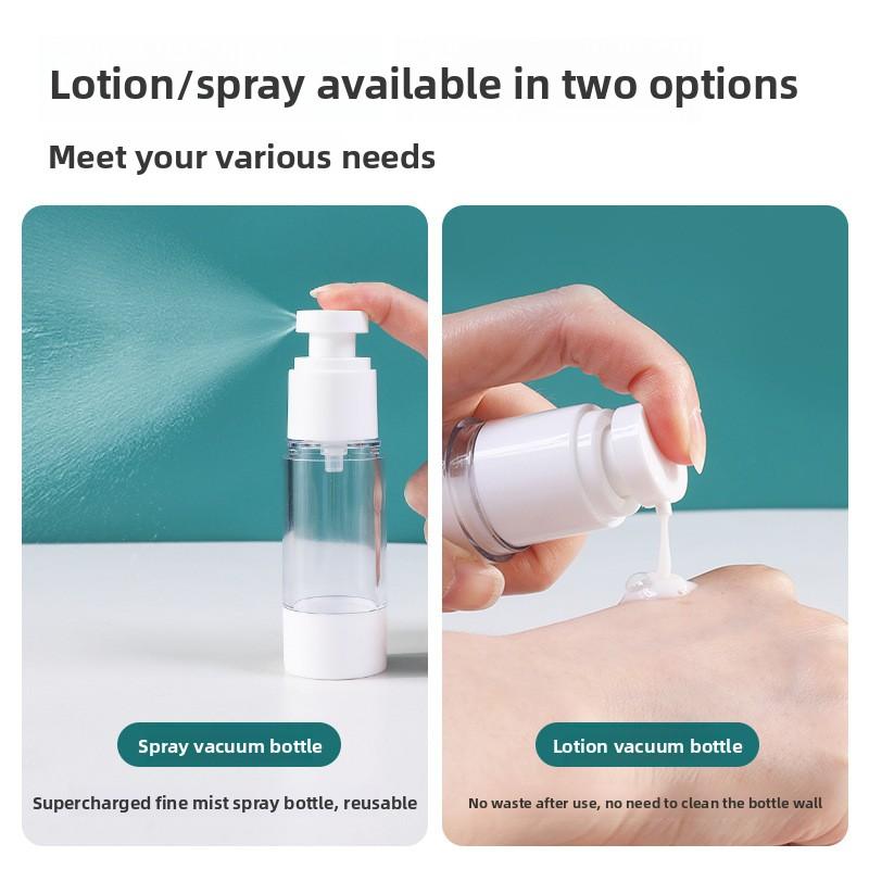 Travel Vacuum Portioning Portable Cosmetic Spray Bottle, Differential Small Bottle, Vacuum Lotion Bottle, Press Bottle