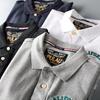 Trendy Export Tail Single Cut-off Short-Sleeved Polo Shirt with Collar