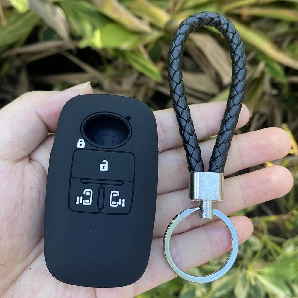 Silicone Car Key Cover Case Shell For Toyota Raize For Daihatsu Rocky 4 Buttons Key Cover Case Car Accessories