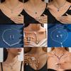 Bridal Accessories Necklace Bracelet Set Rhinestone Zircon Wedding Dress Women'S Wedding Accessories Premium Two-Piece Set