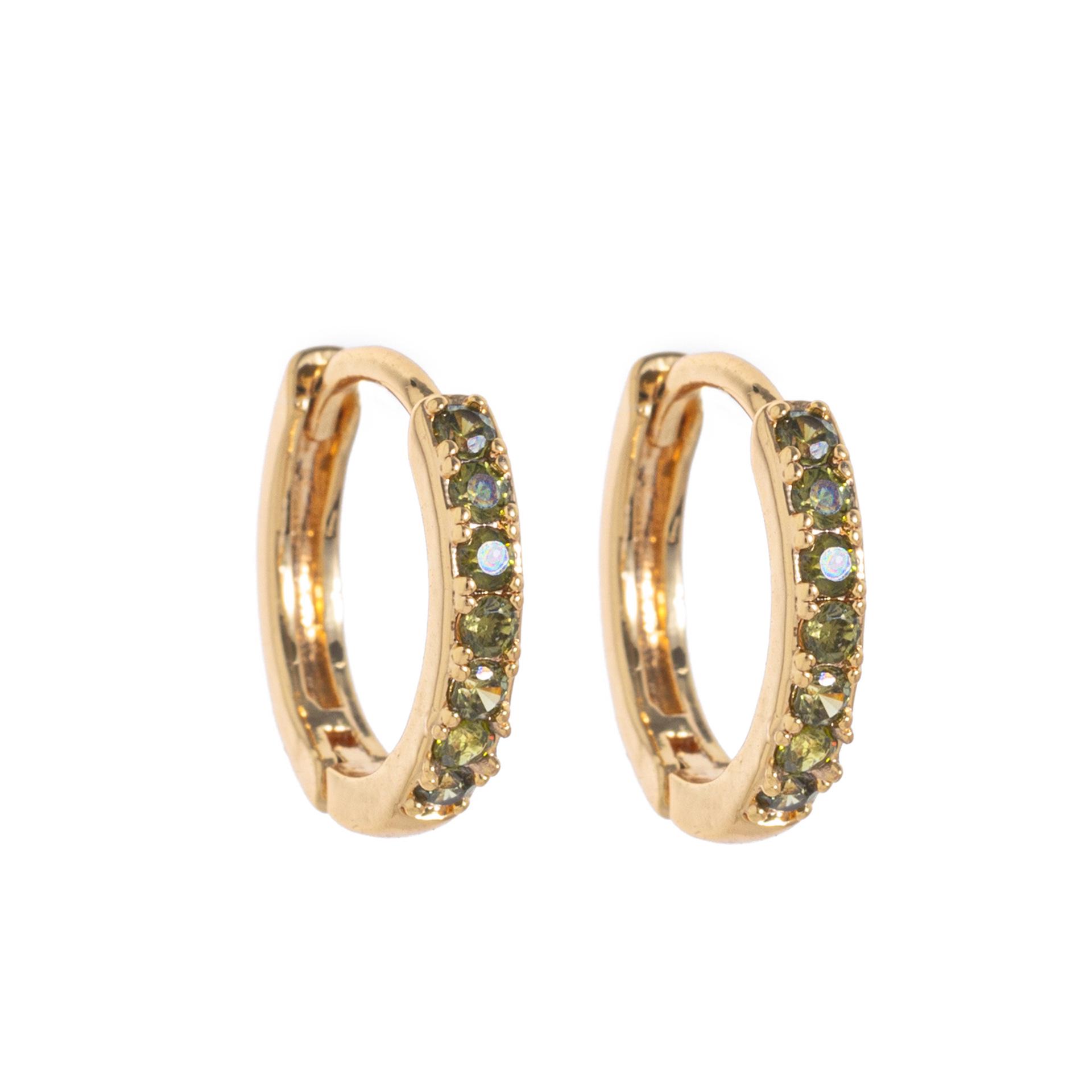 12 Zodiac Birthstone Stud Earrings for Women - 18K Gold Plated, Stylish and Durable