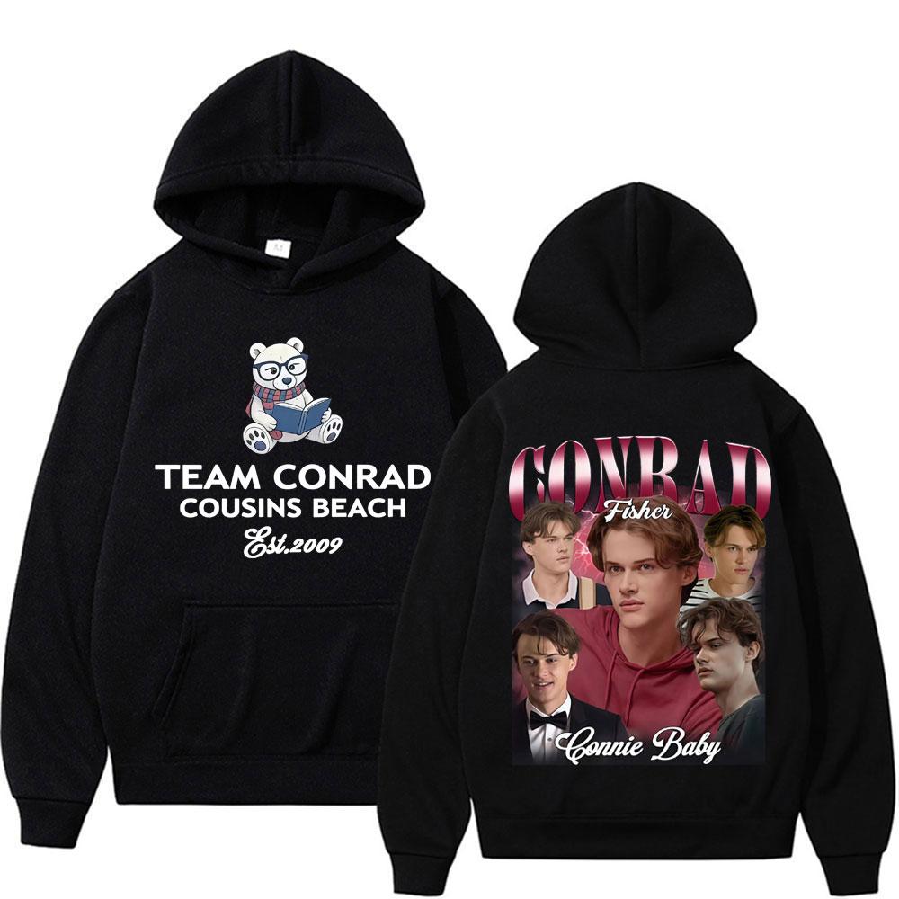 Bluza z kapturem Team Conrad Cousins Beach Letnia I Turned Pretty Film Conrad Fisher Bluzy Męskie Damskie Codzienny Komfort Luźne Pulowery