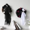 Halloween Party Home Decoration Black and White Ghost Garland Wall Hanging Ornaments Party Home Decoration Props 2024 New