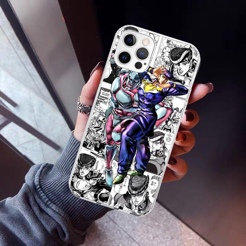 JoJo Adventure Higashikata Josuke Phone Case For iPhone 17 Air 16 15 Pro Max 14 Plus 13 Mini 12 11 Cover 7 8 SE Silicone Shell P