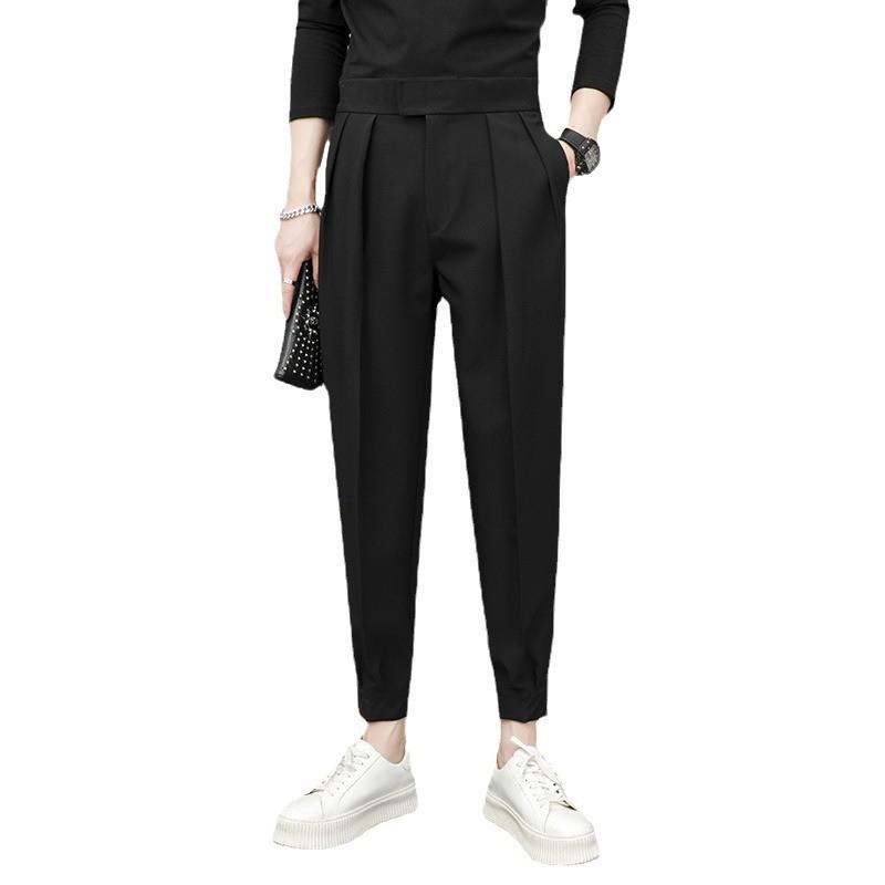 Men Spring Casual Trousers With Stretch Fabric For Daily Wear Youth Fashion