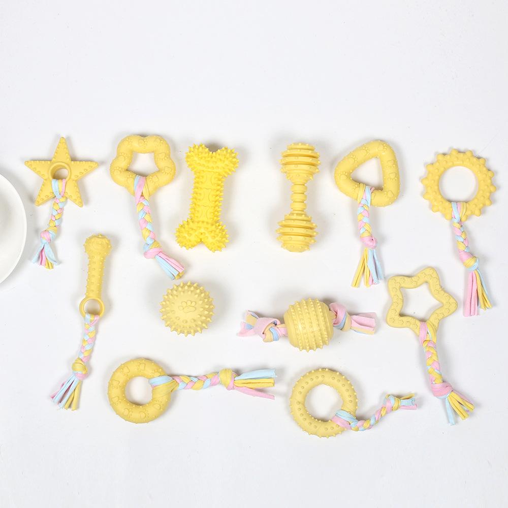 Cross-Border Pet Chew & Teaser Toy for Dogs & Cats – Teething, Training, Amusement: Small Dog Cloth Rope Knot.