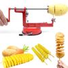 Twisted Potato Slicer Spiralizer Machine Manual Fruit Vegetable Cutter with Stainless Steel Blade Creative Cooking Gadgets