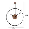 Creative Simple Wall Clock Retro Round Silent Hanging Watch Nordic Modern Living Room Office Wall Decorations Large Wall Clocks