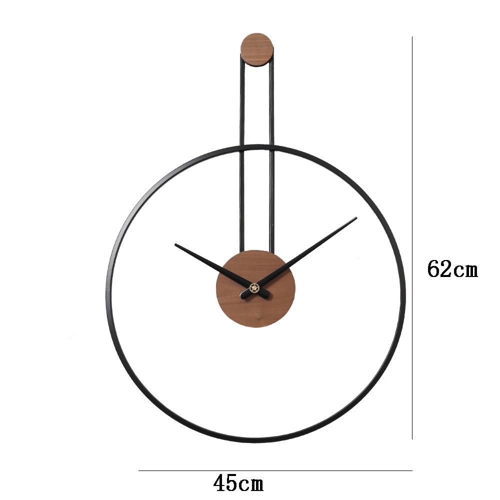 Creative Simple Wall Clock Retro Round Silent Hanging Watch Nordic Modern Living Room Office Wall Decorations Large Wall Clocks