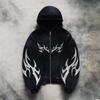 BeatStreet Y2k Street Vintage Black Stand Collar Jacket Men and Women Tops