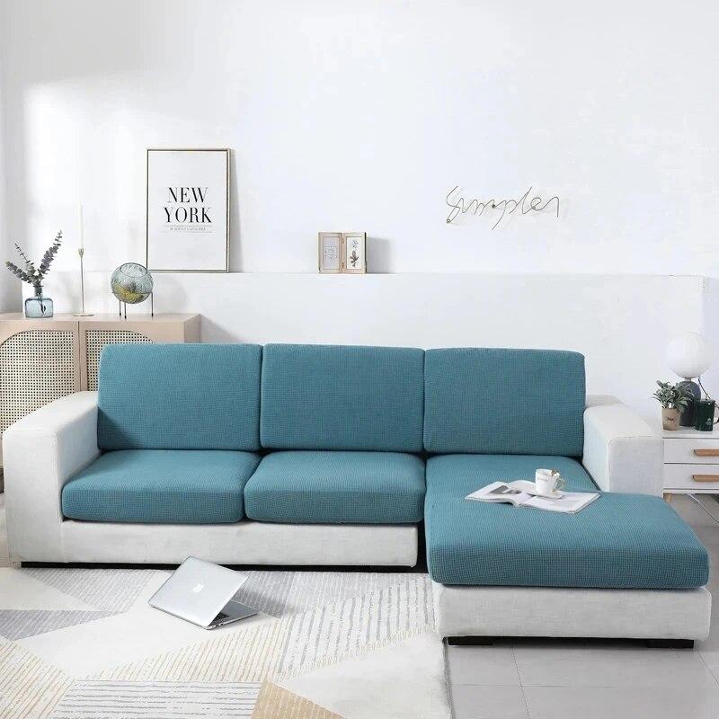 Husă de pernă de canapea groasă Huse de perne de canapea montate pentru camera de zi Husă de scaun elastică jacquard lavabilă Protector de mobilier