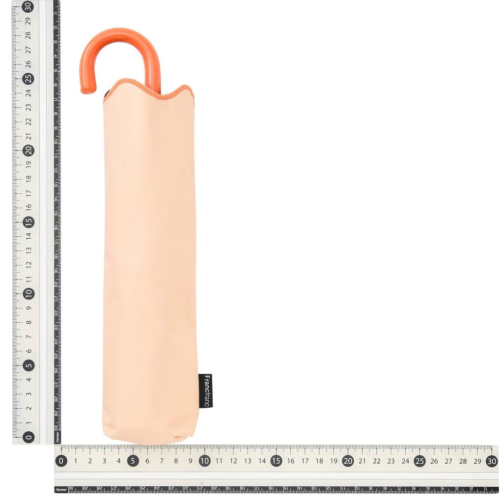 Francfranc Francfranc Shading Wave Piping Folding Umbrella 50cm Orange For both sunny and rainy days Shading UV protection Lightweight Parasol Rain