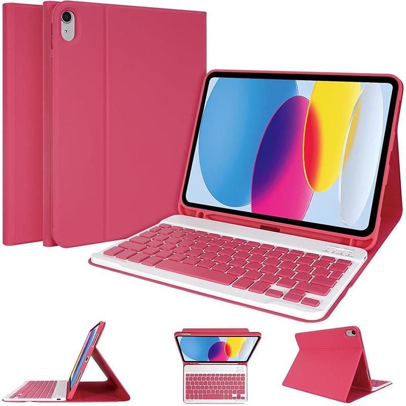 2025 iPad 11 (A16) Protective Case with Bluetooth Keyboard & Pen Slot, Compatible with 10.2-inch Air 6