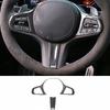 For BMW 3 4 Series G20 2019-2023 Carbon Fiber Steering Wheel Switch Cover Trim