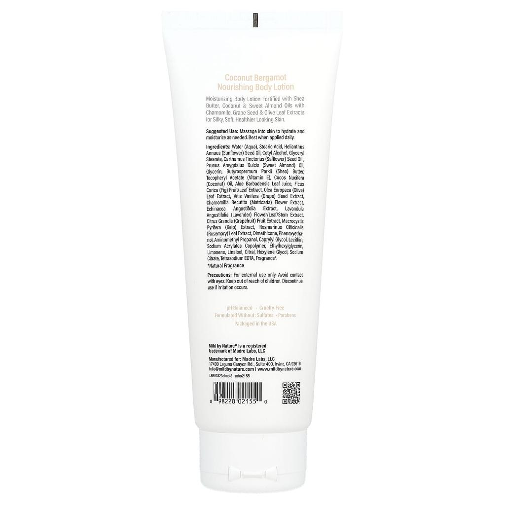 Odżywczy balsam do ciała, Kokos Bergamotka, 236 ml(8 uncji płynu)