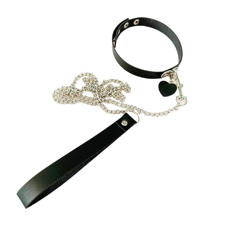 Personalized exaggerated adult sex toys, rivets, collars, flirting necklaces, neck and neck covers, special leash sets for dog slaves
