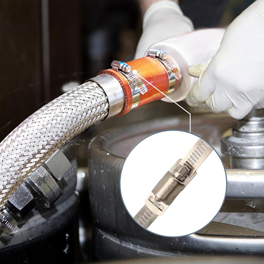 Complete DIY Hose Clamp Kit Featuring Strong Metal Straps and Fasteners