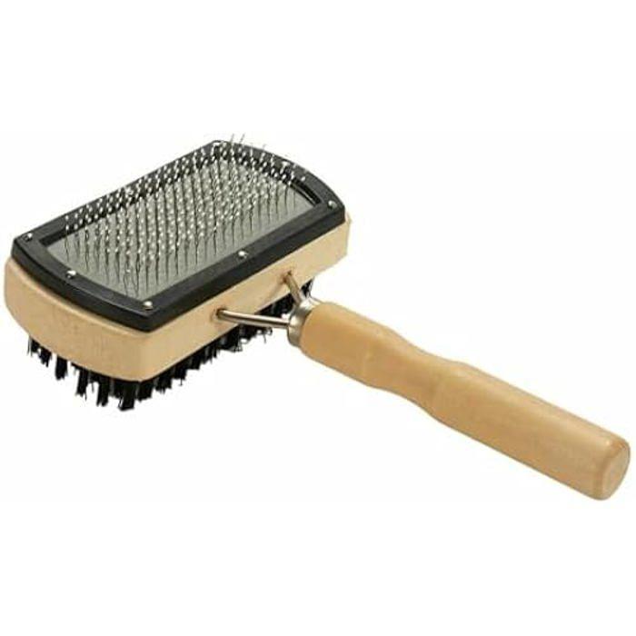 Lot De 12 Brosses Pour Chiens, Marron, Gris, 10 X 17 X 5 Cm