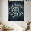 Inter Milan Emblem Wallpaper Bedding 1 Duvet Cover 2 Pillowcase Without Core Duvet Cover And Pillowcase Soft And Comfortable Bedding Set