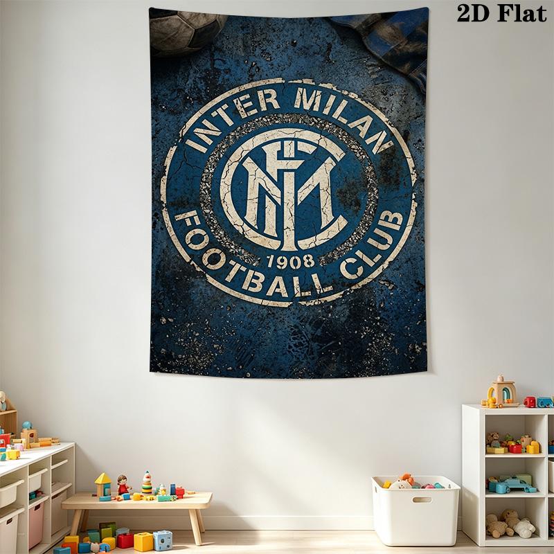 Inter Milan Emblem Wallpaper Bedding 1 Duvet Cover 2 Pillowcase Without Core Duvet Cover And Pillowcase Soft And Comfortable Bedding Set