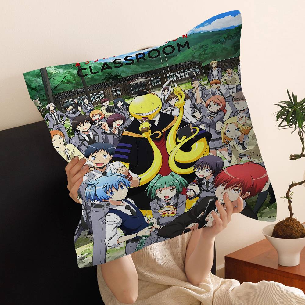 Anime Assassination Classroom Cushion Cover Car Throw Pillow Case For Sofa Car Christmas Gift xcm xcm