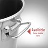 Stainless Steel Storage Bucket with Lid and Handle