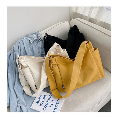 Sac fourre-tout en toile pour femme Sac à bandoulière Grand sac à main décontracté pour femme Sac bandoulière Messenger pour école Adolescente Dames