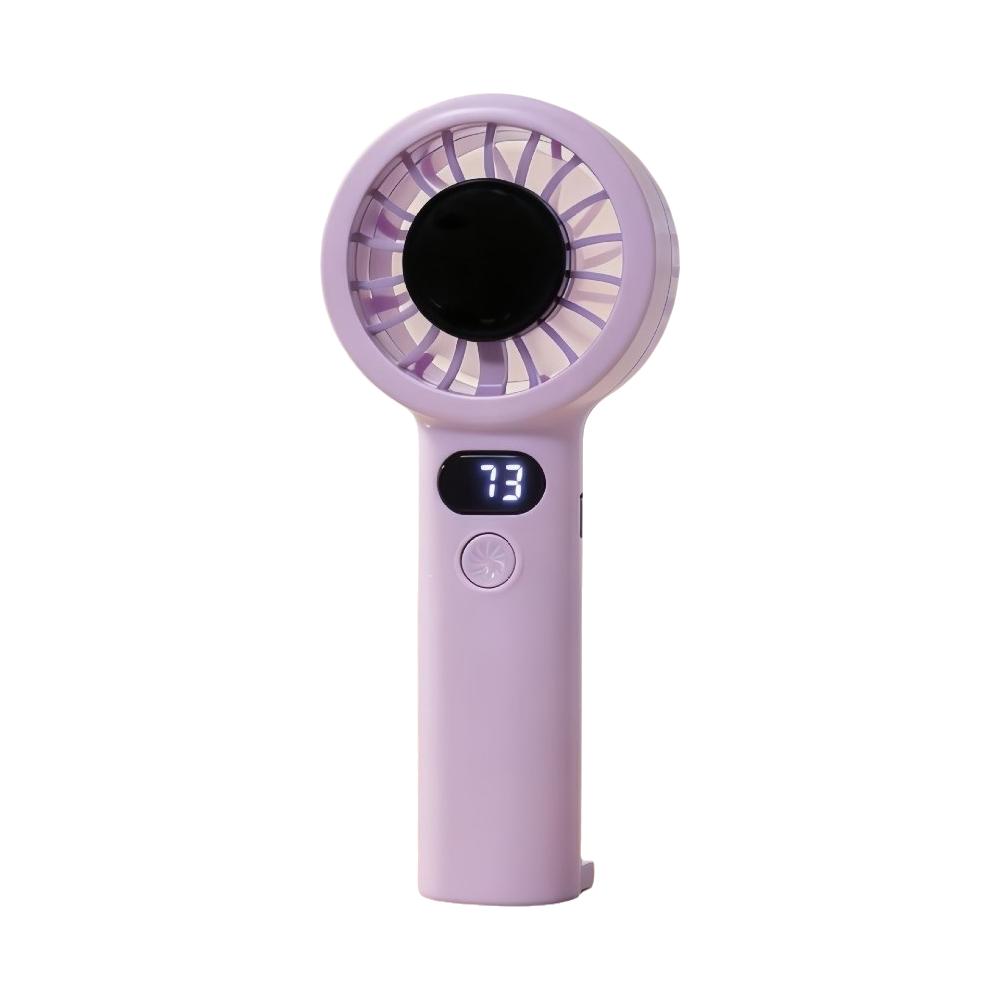 USB Rechargeable Portable Handheld Fan with LED Display Highspeed Cooling Fan  Summer Use