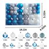 100Pcs Christmas Ball Ornaments Tree Decorative Shatterproof Decorations Hanging Xmas for Anniversary Wedding Party Holiday