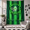 Wall Hanging Tapestry With Custom Name & Text, Werder Bremen FC Decorative Tapestry For Bedroom
