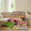 Coperta carina a cartoni animati C Clarence per divano, ufficio, letto, aereo, viaggio, dormire, leggere, rilassarsi, campeggio, morbida e calda