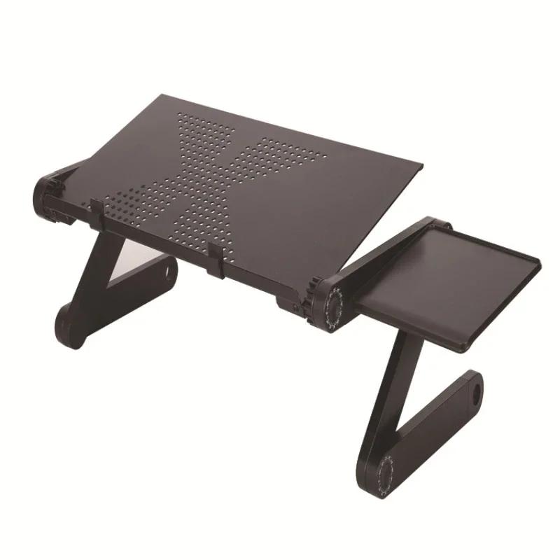 Ajustare înălțime la 360 ° Masă pliabilă pentru laptop cu ventilator USB de răcire pentru dormitor canapea extensibilă birou studiu scris birou leneș