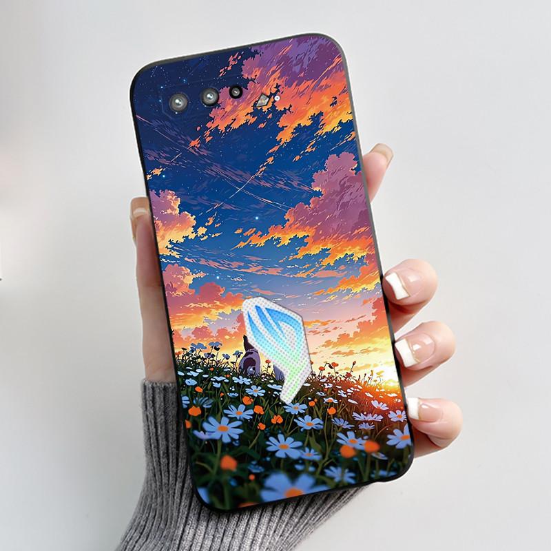 Casing For Asus Rog Phone 5 Rog 5s ZS673KS ZS676KS Case Luxury Dragon Cute Cool Boys Girls Soft Black Matte Silicone Back Cover