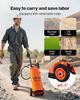 Industrieller Betonsprühgerät mit Fahrgestell, 14L Edelstahl-Sprühgerät, Heavy Duty Tri-Poxy Pumpensprüher, 52cm Sprühlanze, 1,2m & 3m Schläuche, 2 Messing