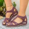 Women's Casual Closed Toe Sandals Adjustable Hook and Loop Strap Comfortable Soft Sole Lightweight Summer Footwear