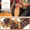 Milisten Tambora Dominicana 2 Pack African Nut Shell Bracelet Musical Instrument Handbell African Nut Bell Bracelet Bracelet, Musical Instrument Drum