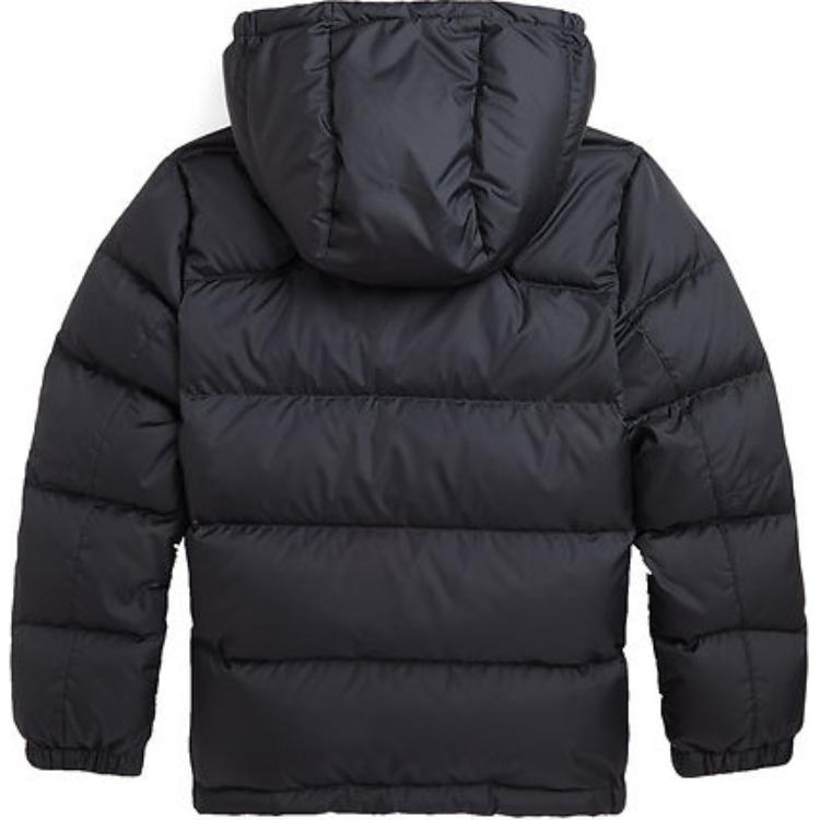 Polo Ralph Lauren Doudoune Enfants Capuche Zippée Logo Manches Longues Vestes Enfants Noir 323940328-001
