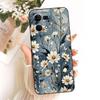 For Oppo F21 Pro 4G Case Reno7 4G CPH2363 Luxury Flowers Candy Painted Cover Soft TPU Phone Case For Oppo Reno 7 Reno8 4G Fundas
