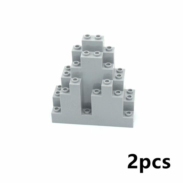Locking creative Blocks MOC Parts Plant Tree Leaf Flower Rockery Building Block Coconut Tree Leaves 30176 3741 32607 For Friend