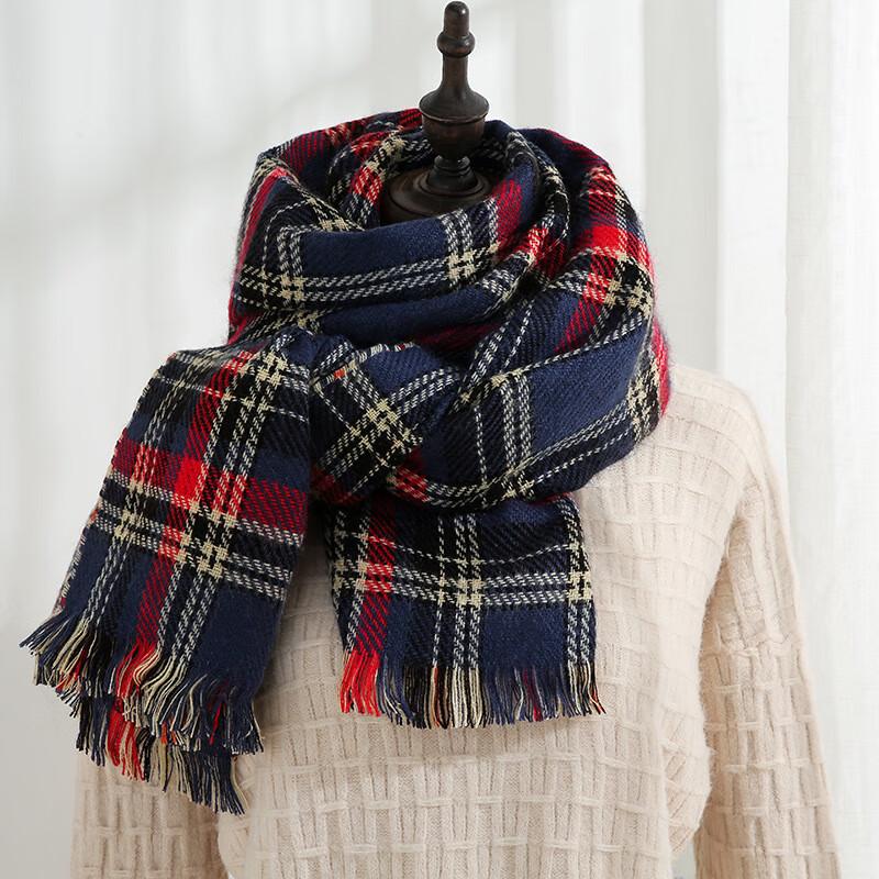 Heated Double-Sided Plaid Scarf