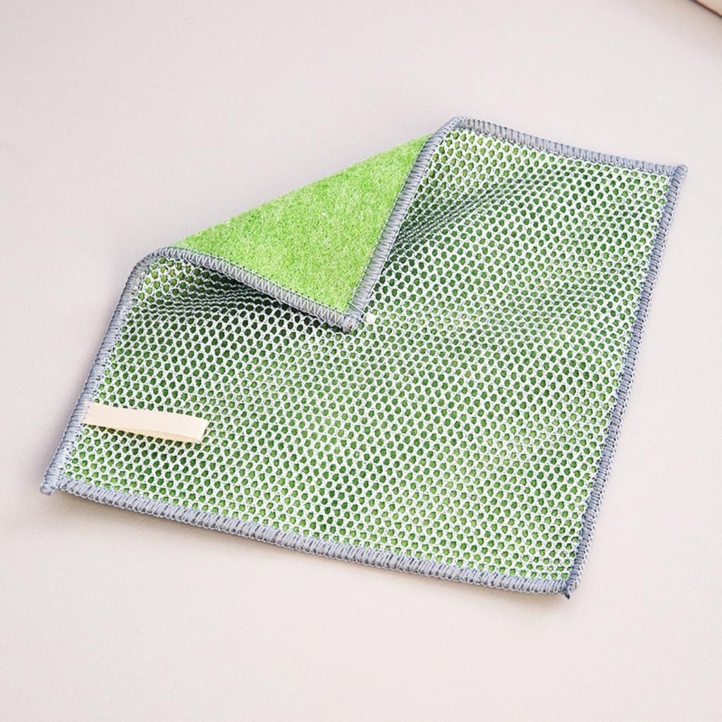 Double Sided, Silver Wire Cloth, Cleaning Cloth, Non Damaging To The Pot, Kitchen Cloth, Household, Oil Proof, Degreasing, Scouring Pad