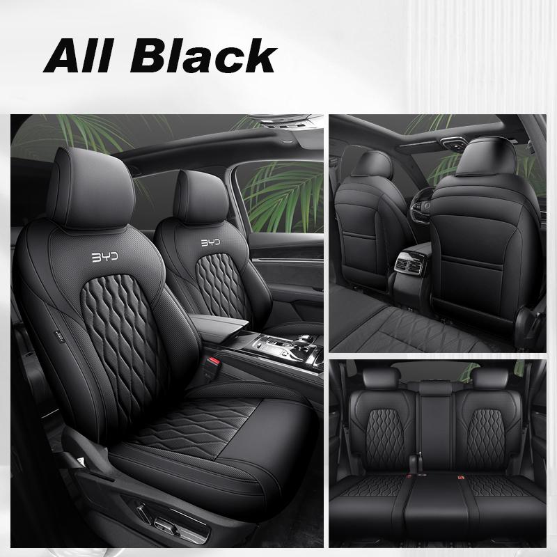 

Car Seat Cover Specific Customize for BYD Tang DMi DMP EV 5 6 7 Seats Full Covered with Front Middle and Rear Full Complete Set DMP чорний