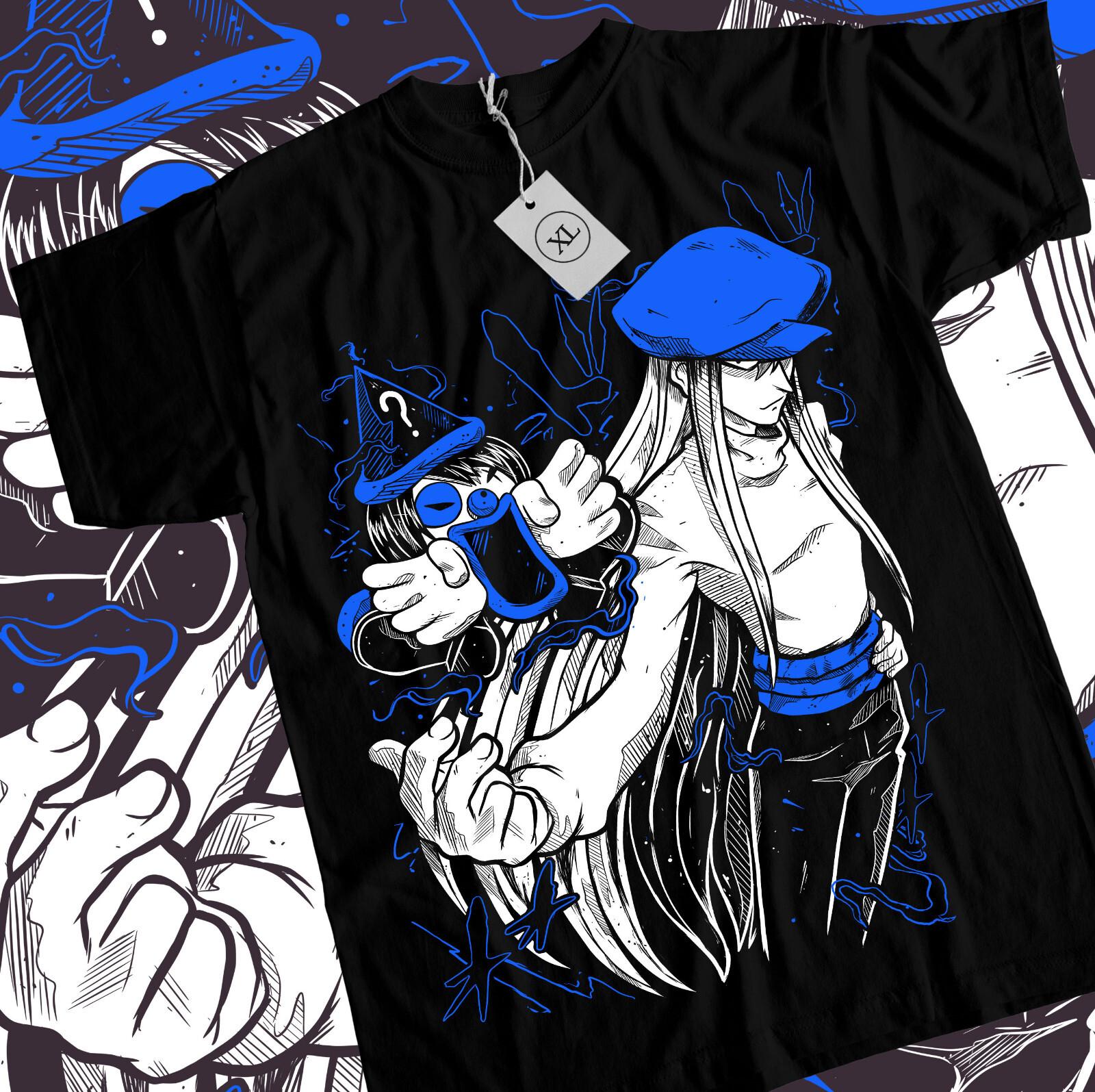 Hunter X Hunter Kite T-shirt Anime Manga HxH Black T-shirt All Size XL