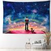 Desen animat cer înstelat umbră spate tapiserie agatat perete artă misterioasă hippie tapiz estetică abstractă decor acasă