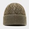 European and American fashion headgear autumn and winter core yarn couple ear protection knitted hat outdoor leisure shopping warm hat