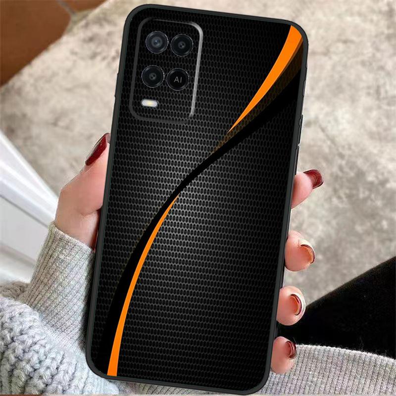 Car Carbon Fibre Pattern Case For Oppo A60 A80 A40 A5 Pro A15 A16 A17 A57 A77 A94 A74 A54 A76 A96 A18 A38 A58 A78 A98
